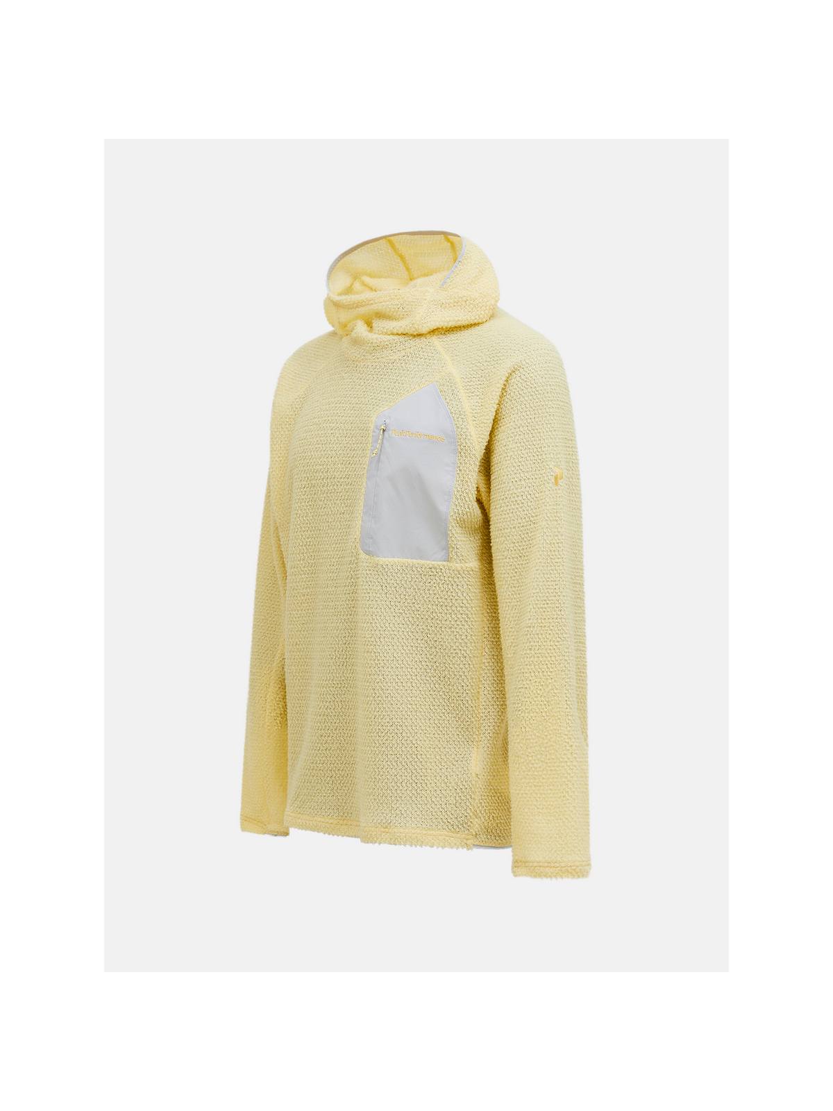 Bluza męska PEAK PERFORMANCE Freelight Polartec Alpha Hood żółta