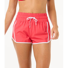 Szorty kąpielowe damskie RIP CURL High Waist Retro Volley 3" czerwone
