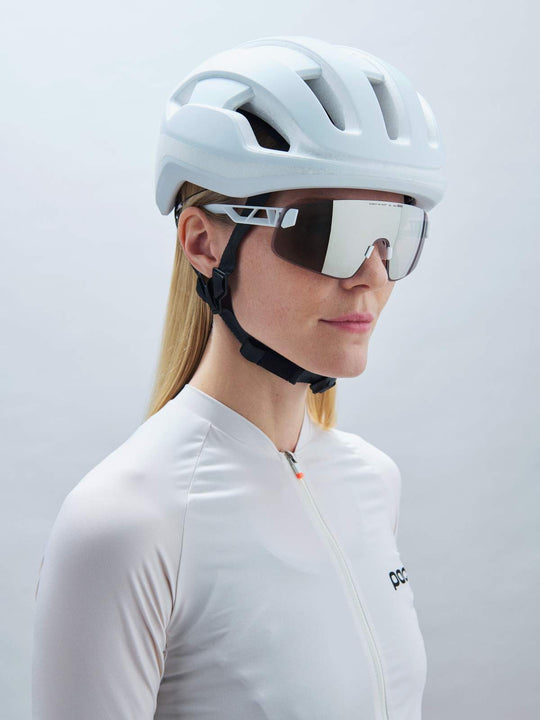 Okulary rowerowe POC Elicit Toric+ biały Clarity Road/Sunny Silver cat.3
