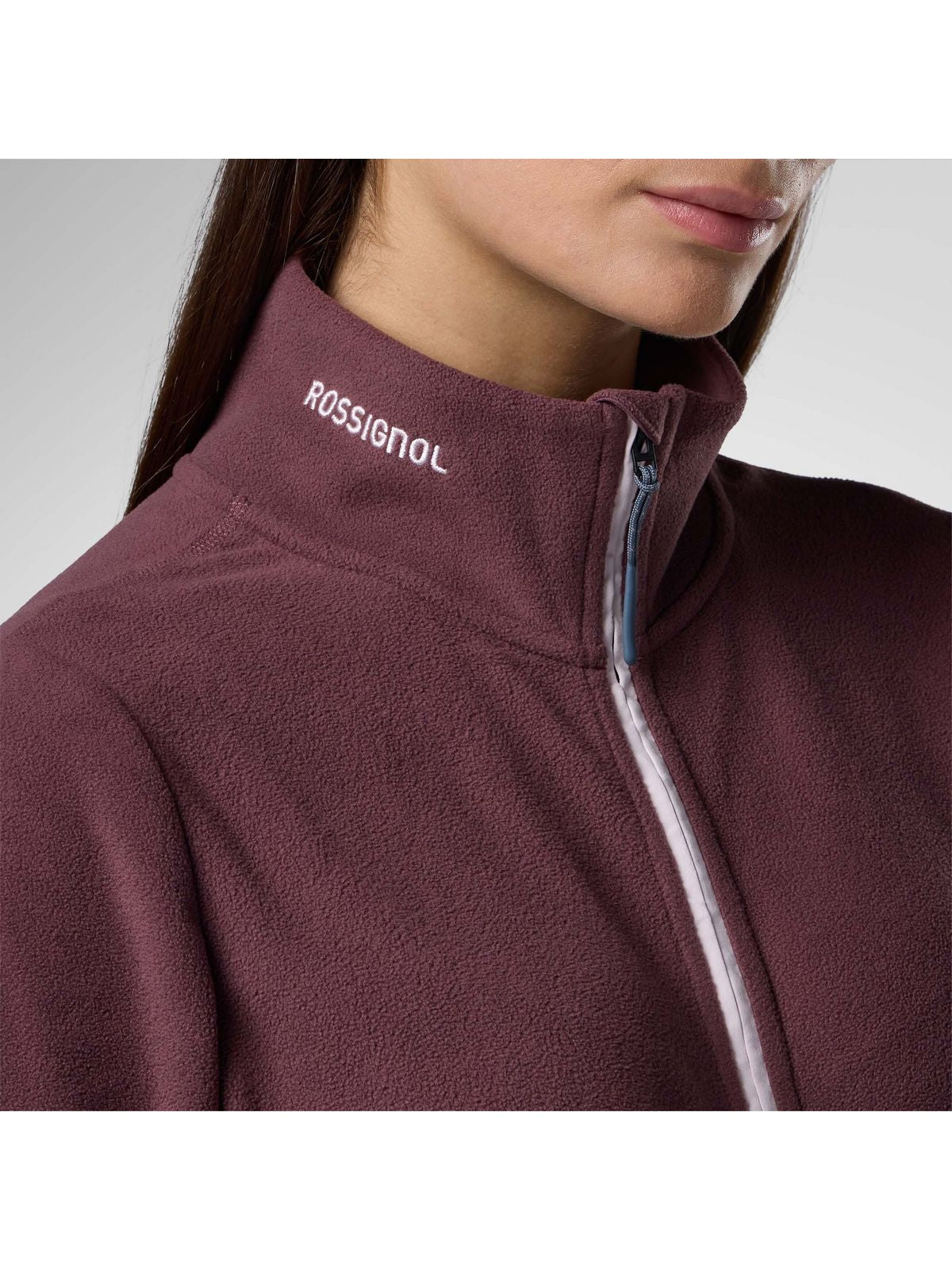 Bluza damska ROSSIGNOL W Polar Fleece Jacket bordowa