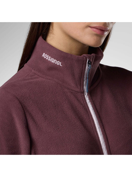 Bluza damska ROSSIGNOL W Polar Fleece Jacket bordowa
