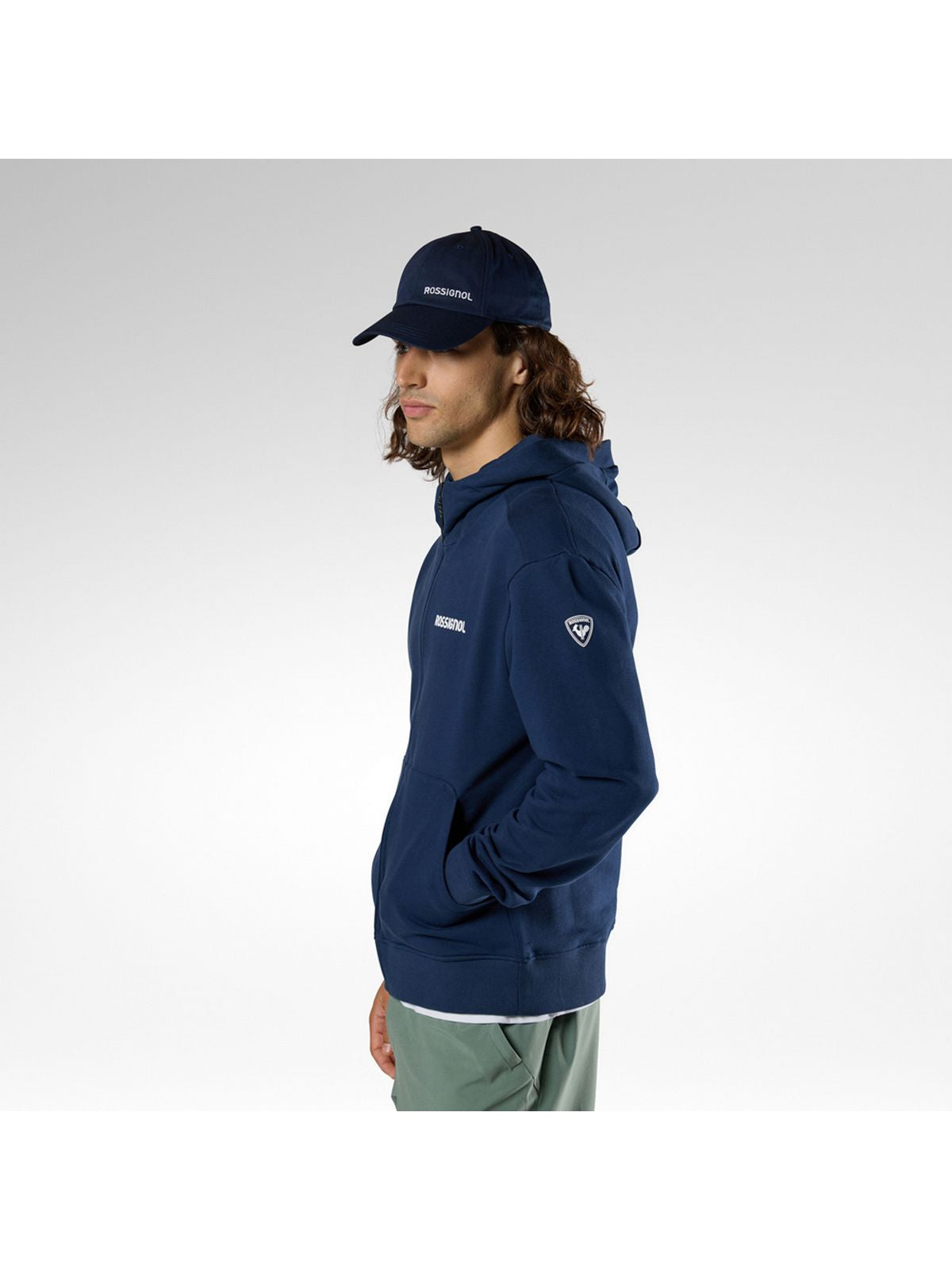 Bluza męska ROSSIGNOL M Logo Fzh granatowa