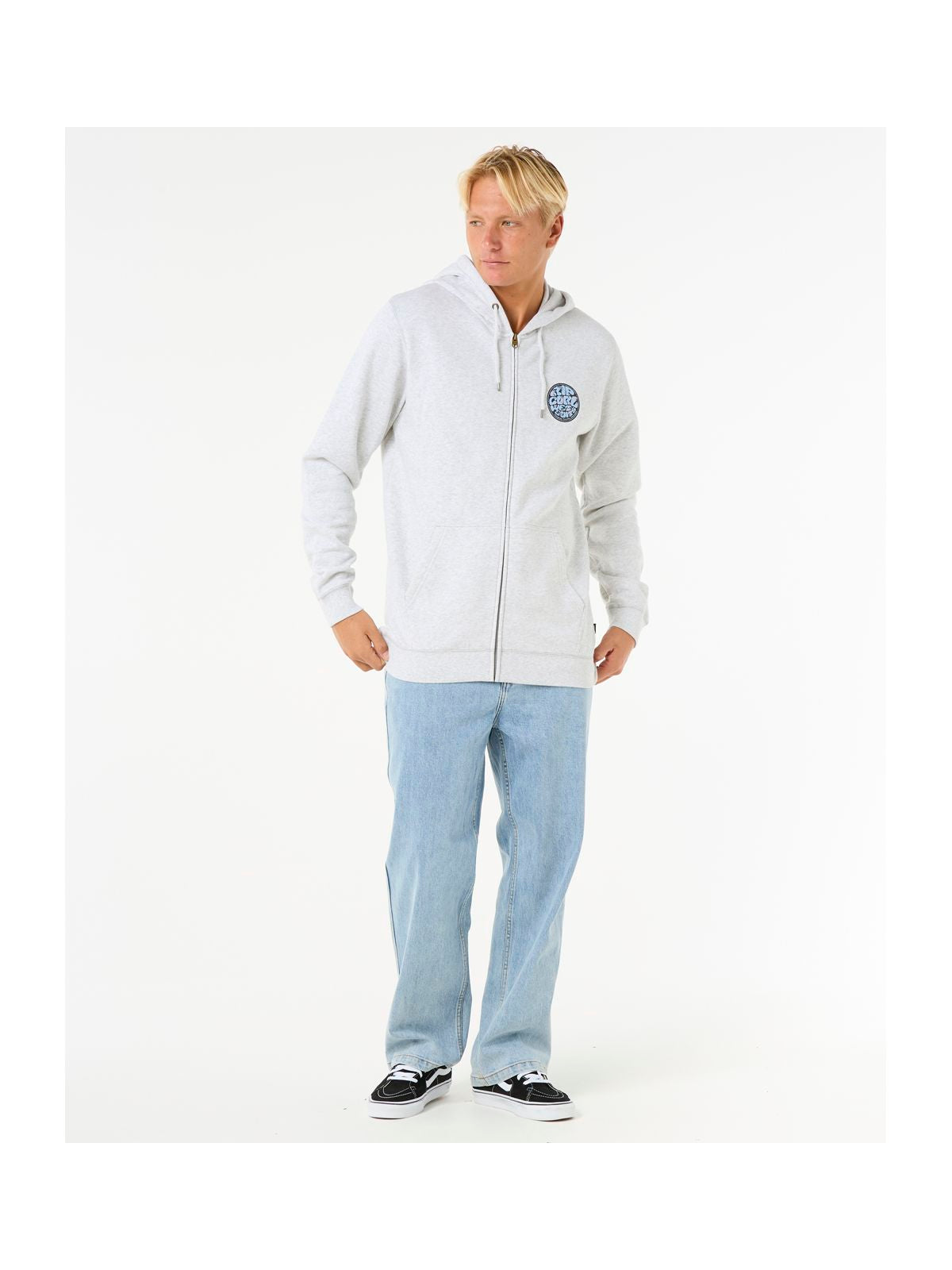 Bluza RIP CURL Wettie Passage Icon Zip Thru biała