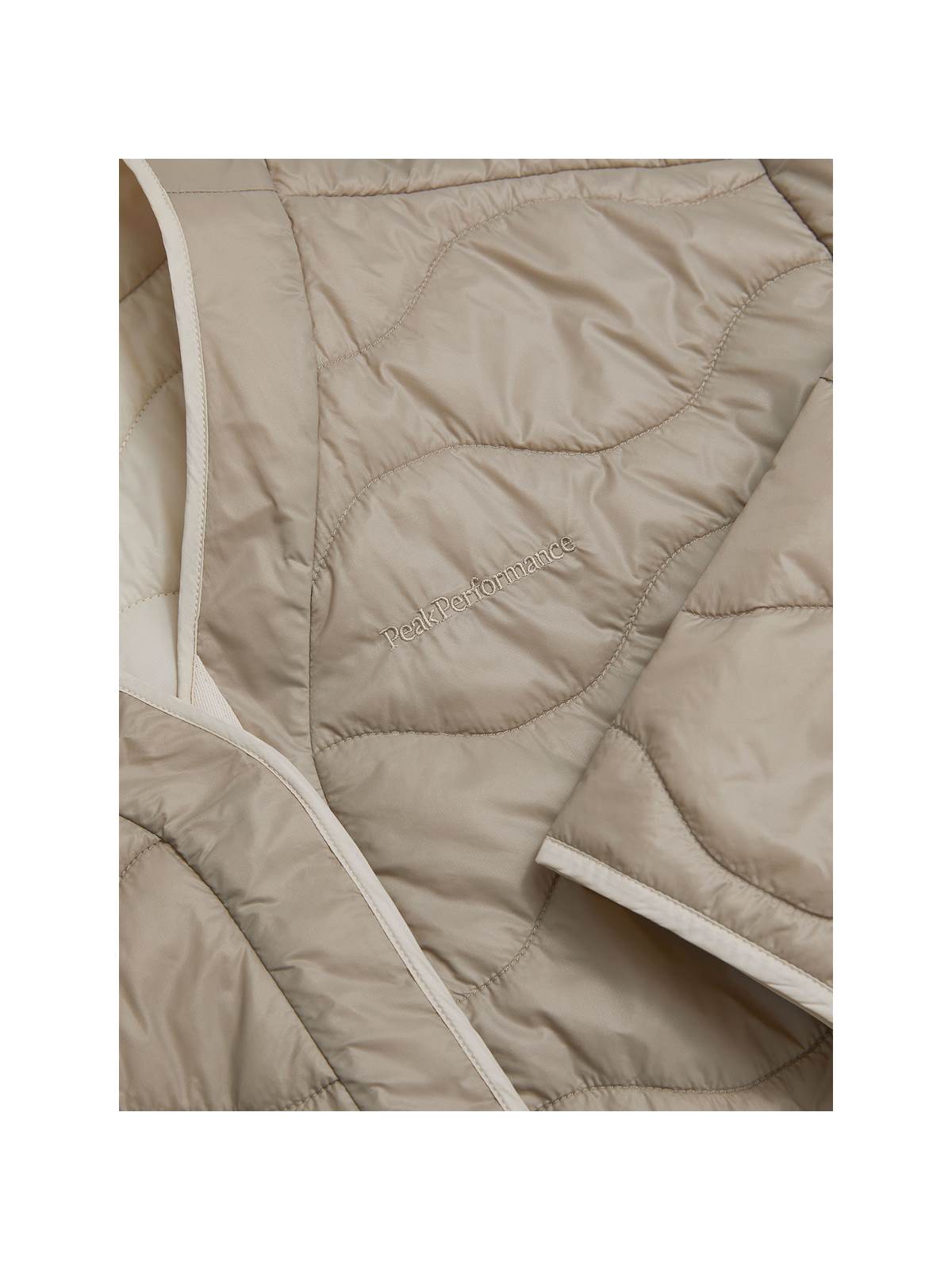 Kurtka Peak Performance W Quilted Oversized Liner beżowy - Adventure Sports