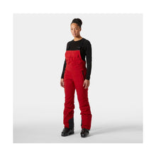Spodnie narciarskie damskie HELLY HANSEN W LEGENDARY INSULATED BIB PANT czerwone
