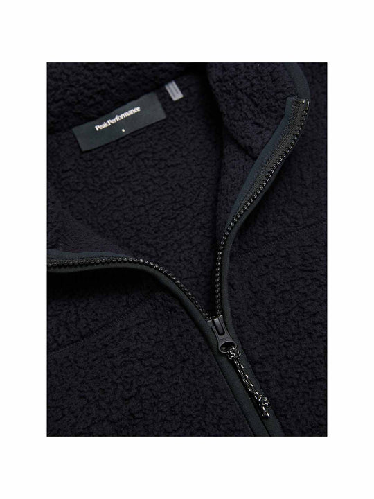 Bluza damska PEAK PERFORMANCE Wildrush Pile Jacket czarna
