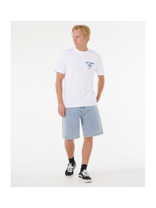 Koszulka RIP CURL Fade Out Icon Tee biała
