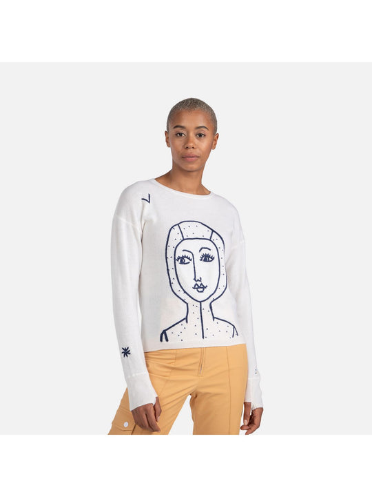 Sweter Rossignol W Jcc Lina Pull biały - Adventure Sports
