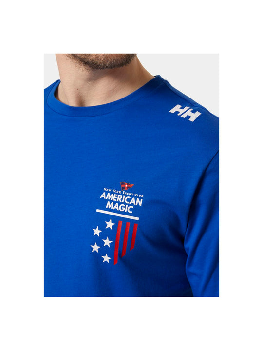 Koszulka HELLY HANSEN Am Cotton T-Shirt niebieski - Adventure Sports
