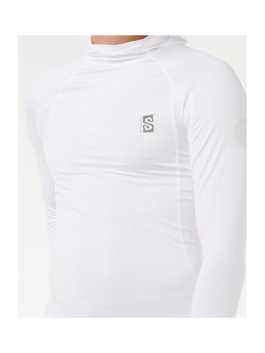 Lycra męska RIP CURL Search Upf Perf Hood L/S biała
