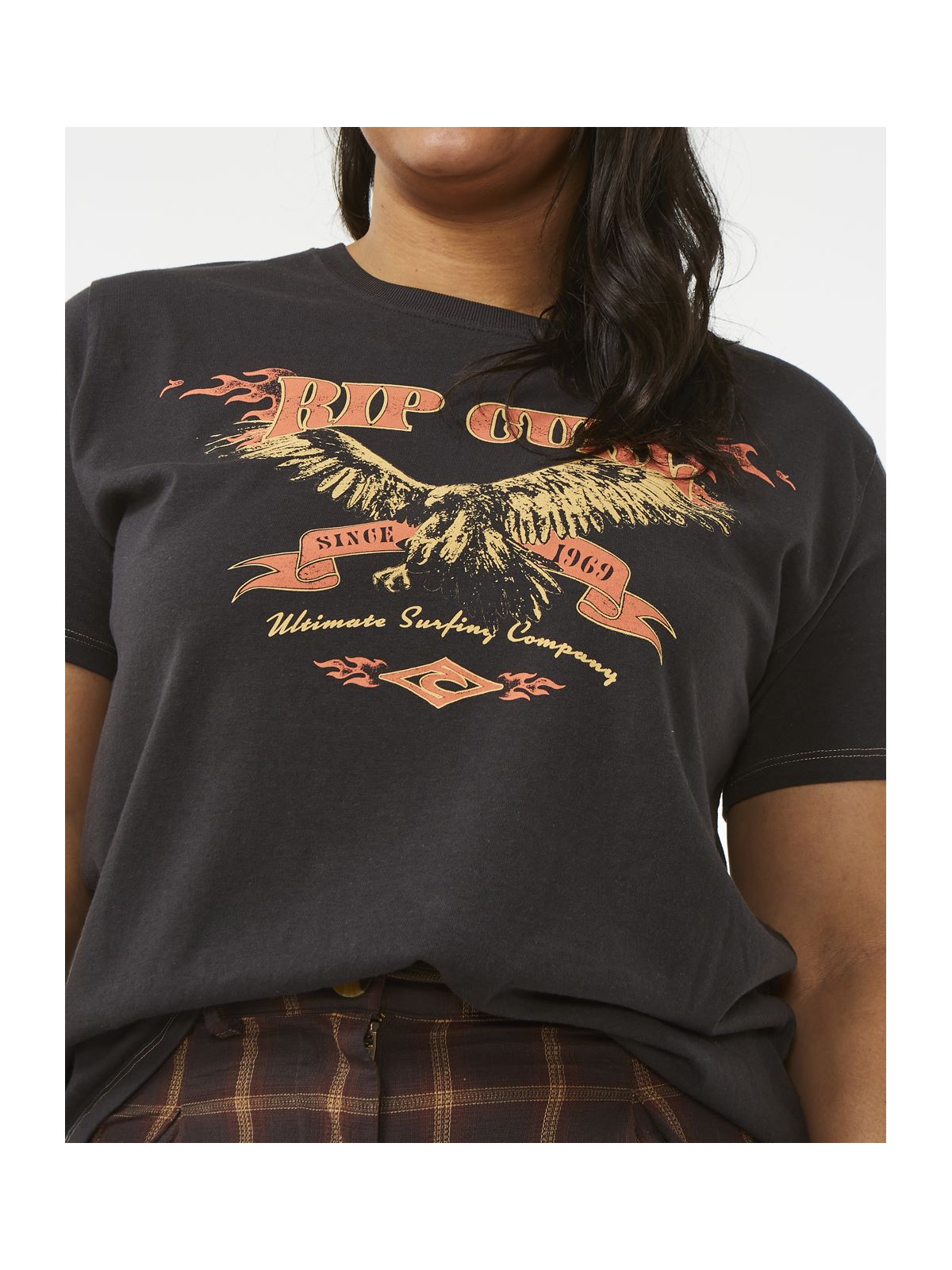 Koszulka RIP CURL Ultimate Surf Relaxed Tee czarny - Adventure Sports