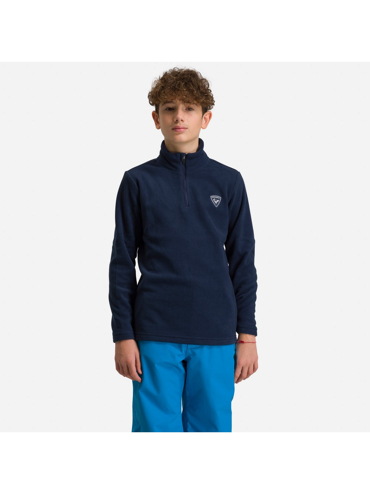 Bluza narciarska chłopięca Rossignol Boy 1/2 Zip Fleece granatowy - Adventure Sports