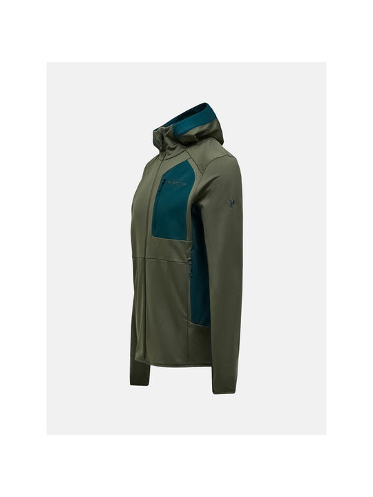 Bluza z kapturem męska PEAK PERFORMANCE Utility Light Zip Hood zielona
