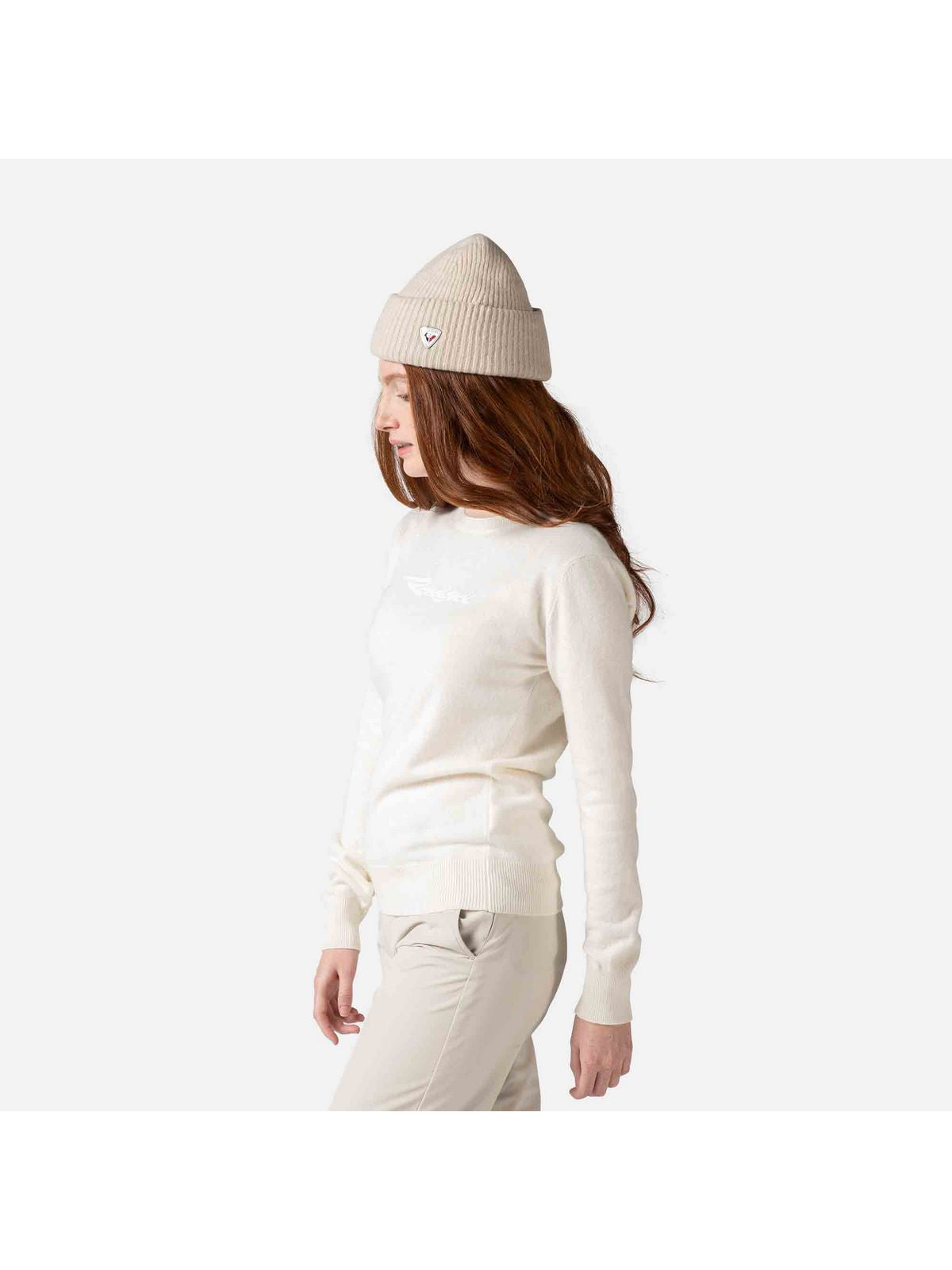 Sweter Rossignol W Signature Knit biały - Adventure Sports