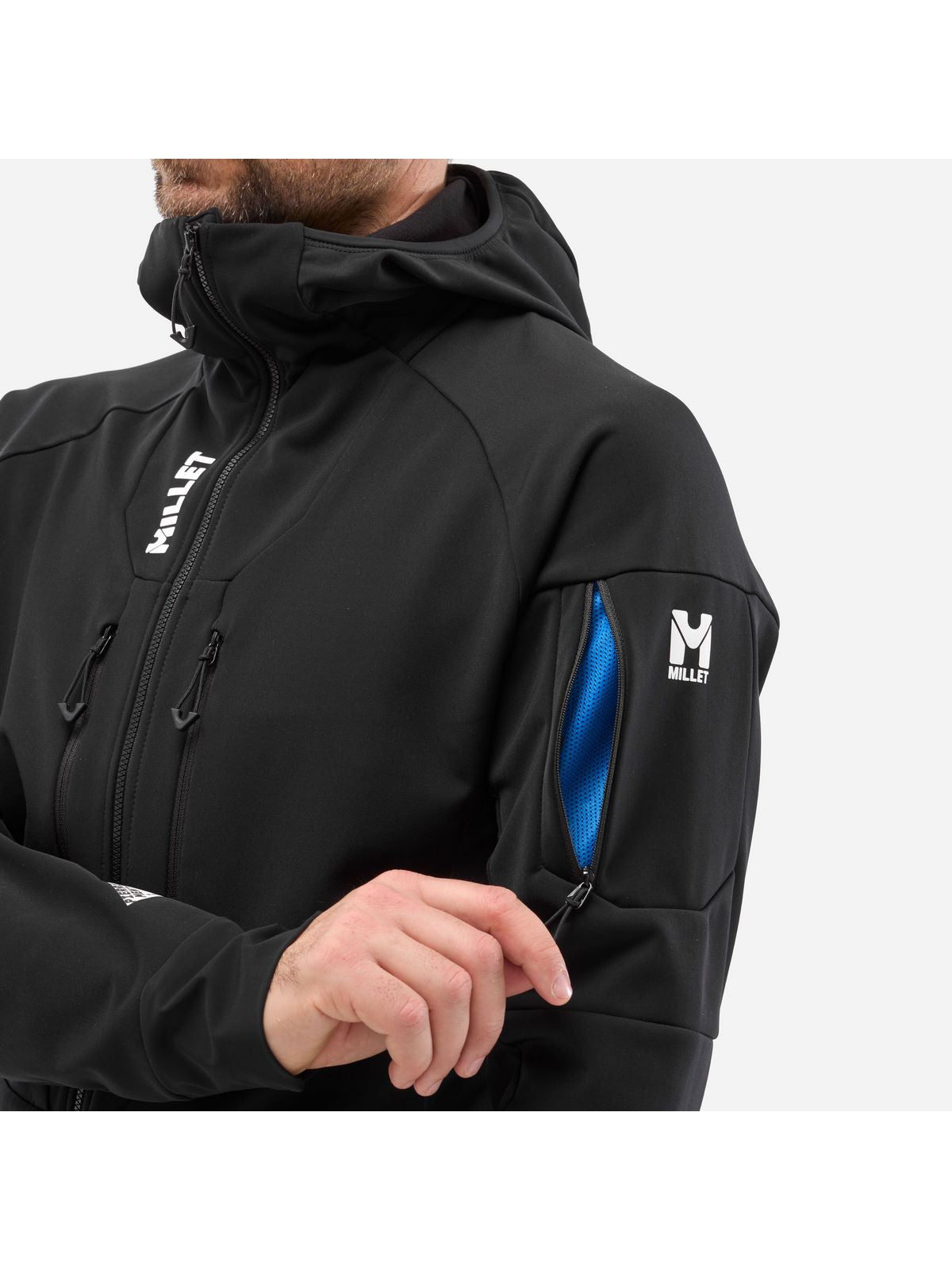 Kurtka narciarska męska MILLET M PIERRAENT HOODIE czarna