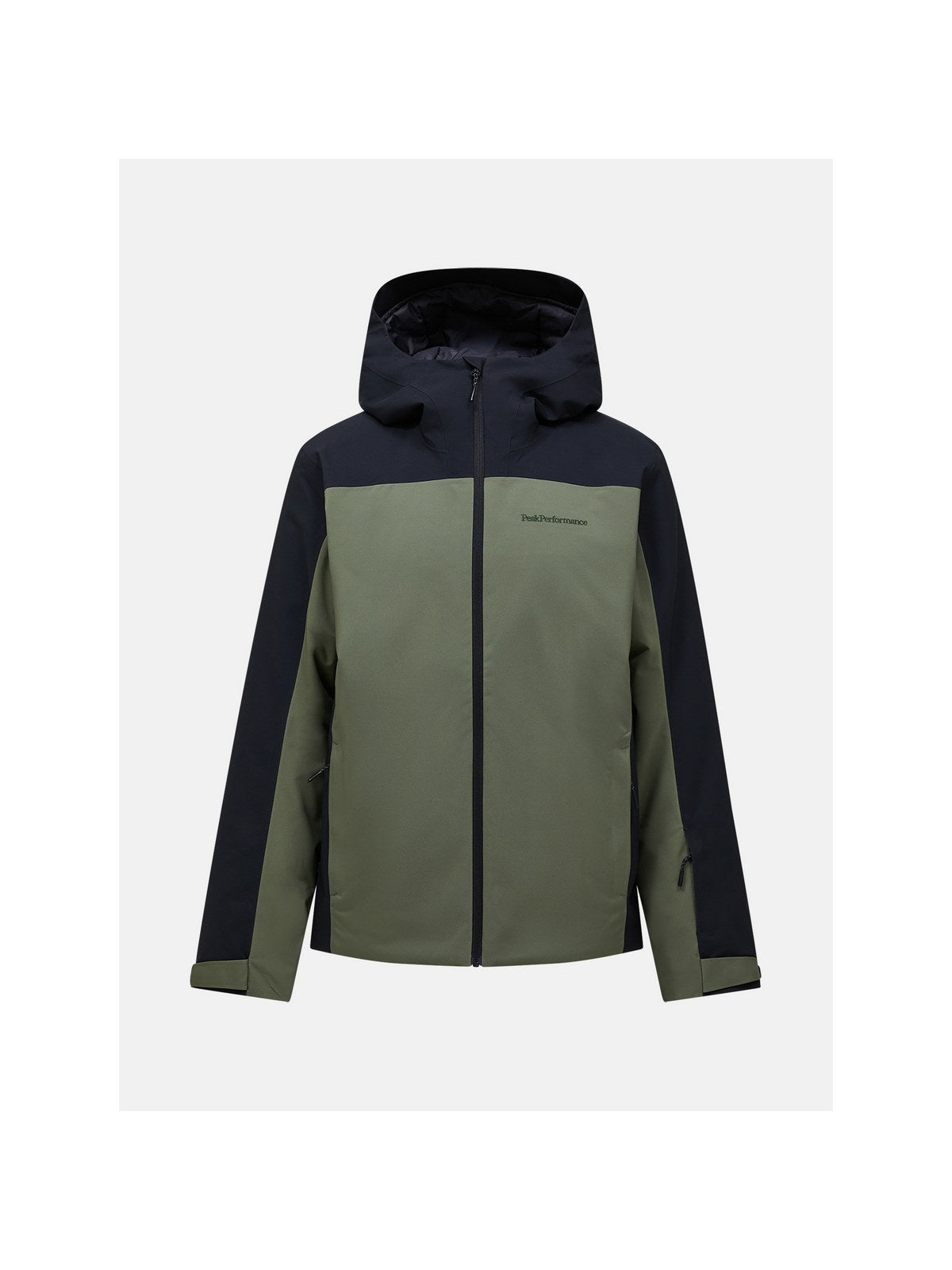 Kurtka narciarska męska PEAK PERFORMANCE Maroon Blocked HIPE 2L Insulated Shell Jacket zielona