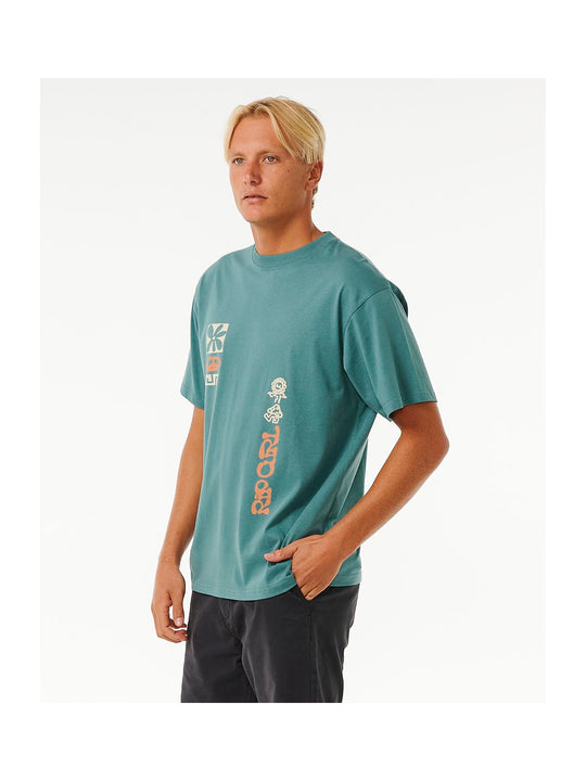 Koszulka RIP CURL Swc Power Plants Tee niebieski - Adventure Sports
