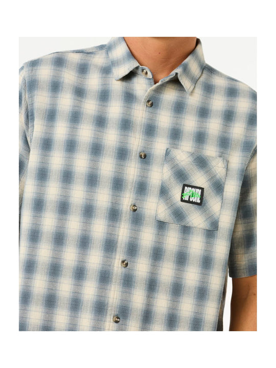 Koszula męska sportowa RIP CURL Raw Energy S/S Plaid Shirt w kratę
