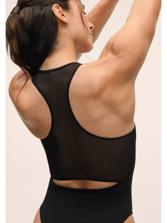 Body damskie CASALL Racerback Mesh Back Body czarne
