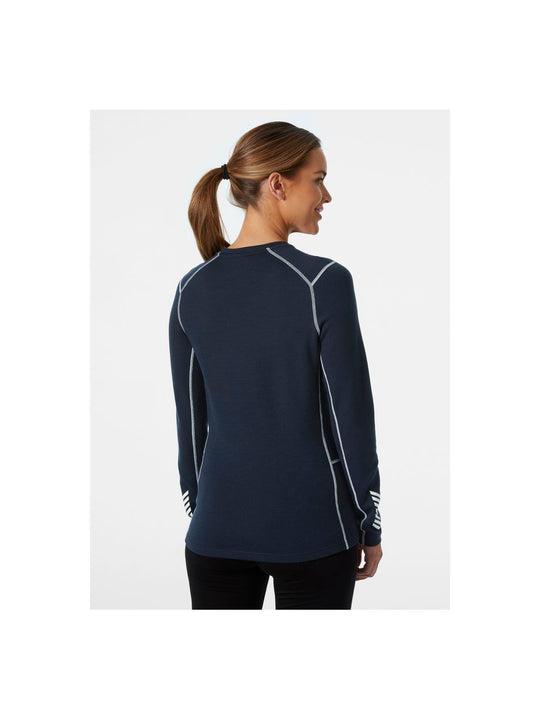 Koszulka damska Helly Hansen W Lifa Merino Midweight Crew niebieski - Adventure Sports
