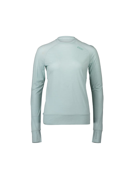 Koszulka damska POC W’s LIGHT MERINO Jersey LS - zielony - Adventure Sports
