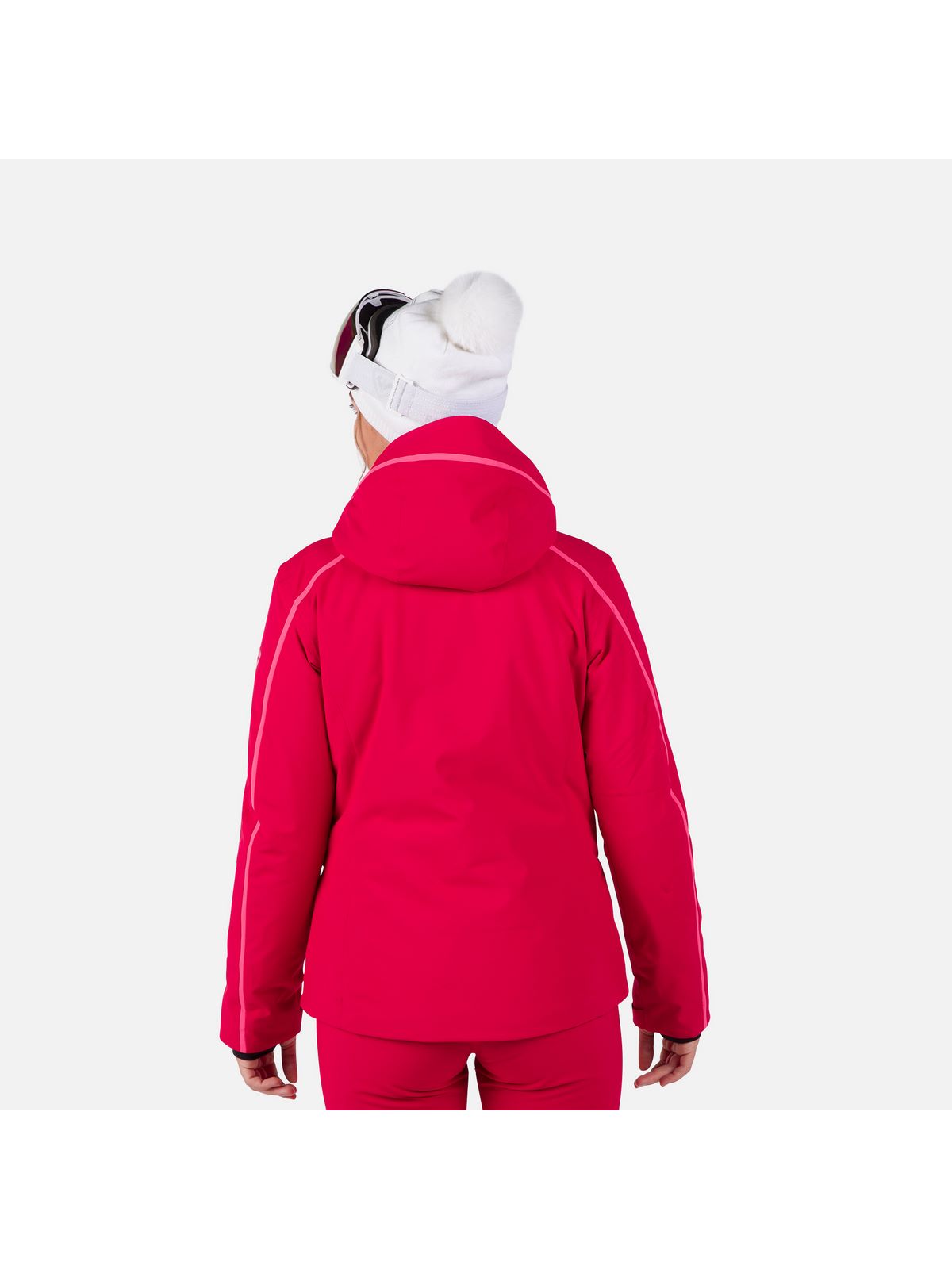 Kurtka narciarska damska Rossignol W Flat Jkt czerwony - Adventure Sports