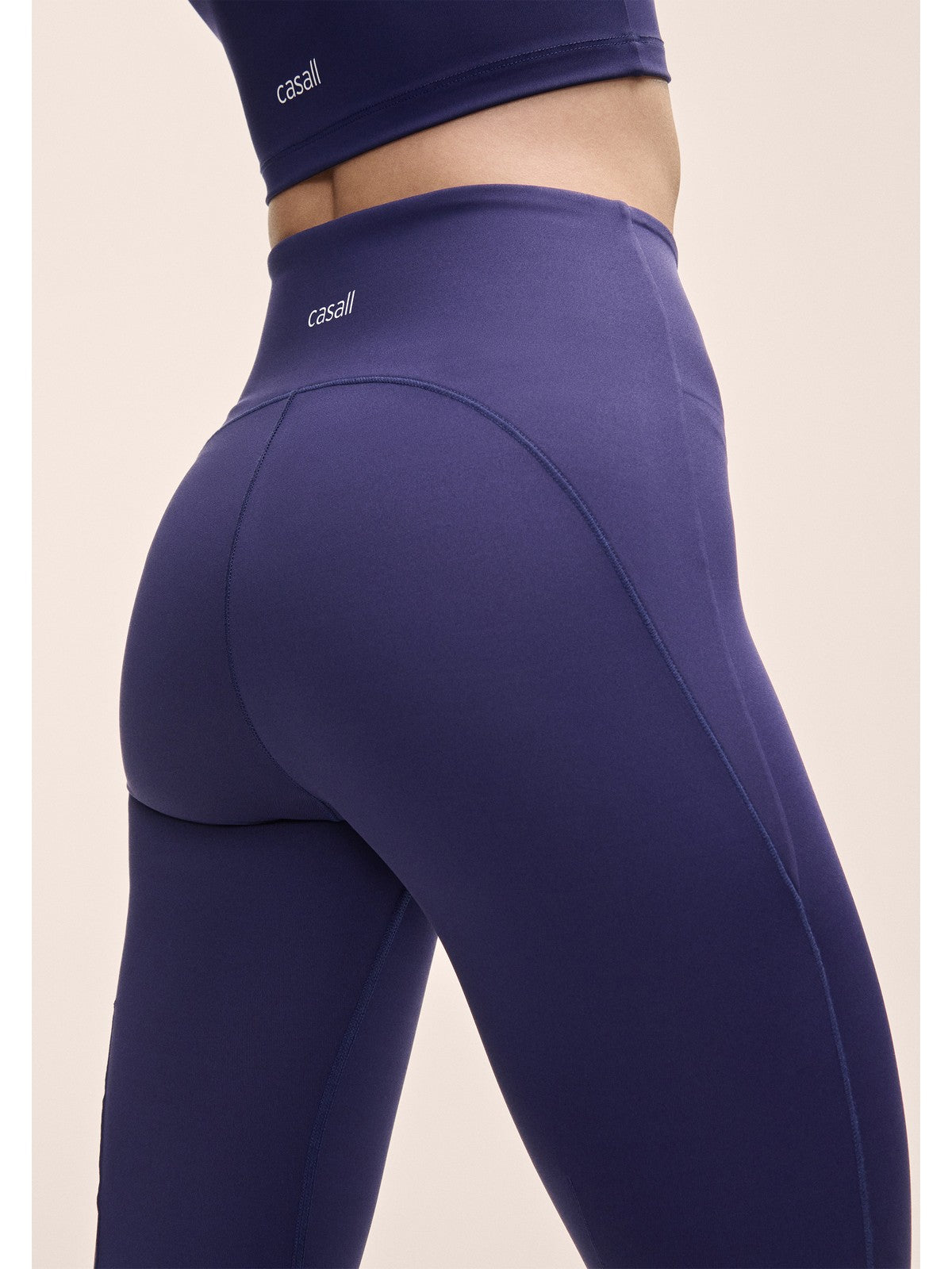 Legginsy damskie Casall Edge High Waist Tights fioletowy - Adventure Sports