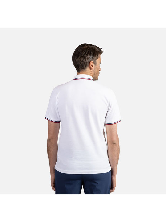 Męska koszulka polo ROSSIGNOL Presset Pocket Polo biały - Koszulka - Adventure Sports
