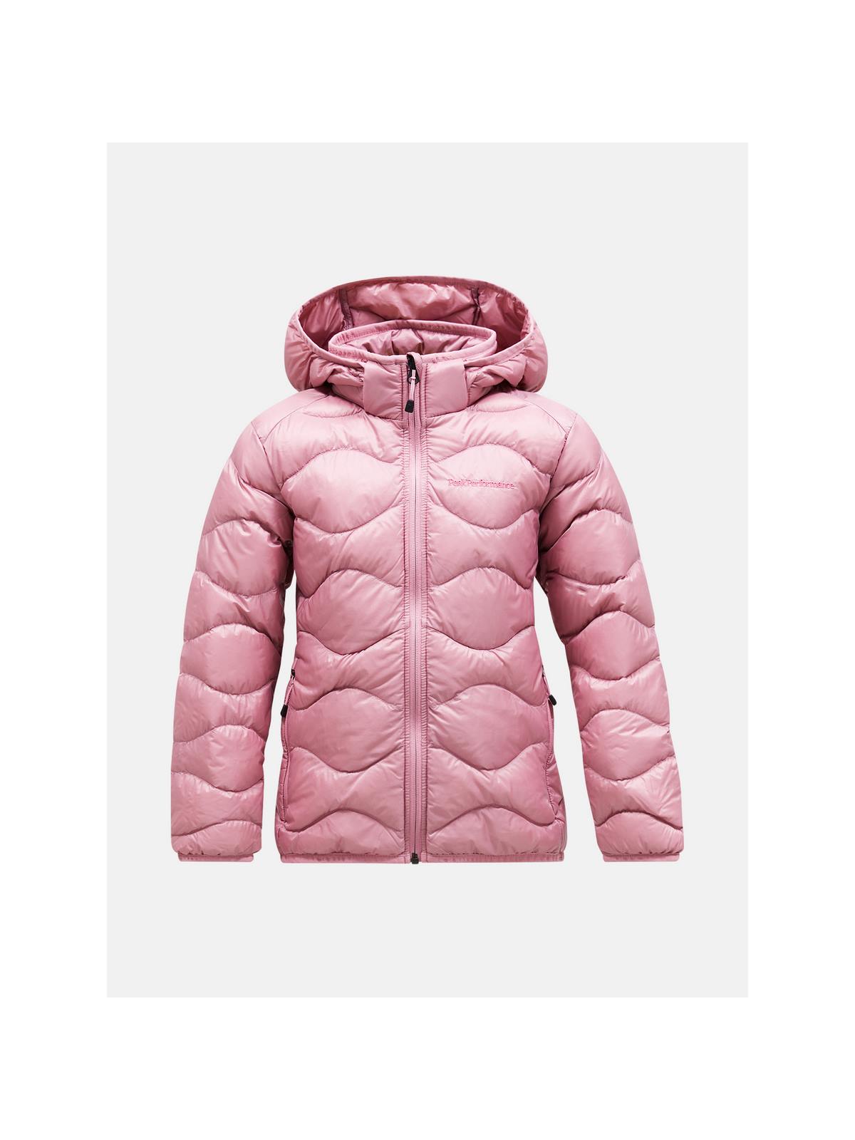 Kurtka puchowa dziecięca Peak Performance Jr Helium Down Hood Jacke brązowy - narciarska - Adventure Sports