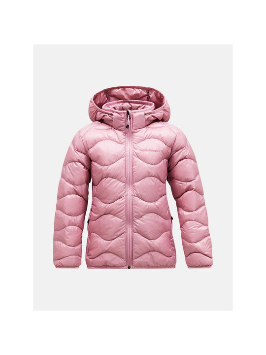 Kurtka puchowa dziecięca Peak Performance Jr Helium Down Hood Jacke brązowy - narciarska - Adventure Sports
