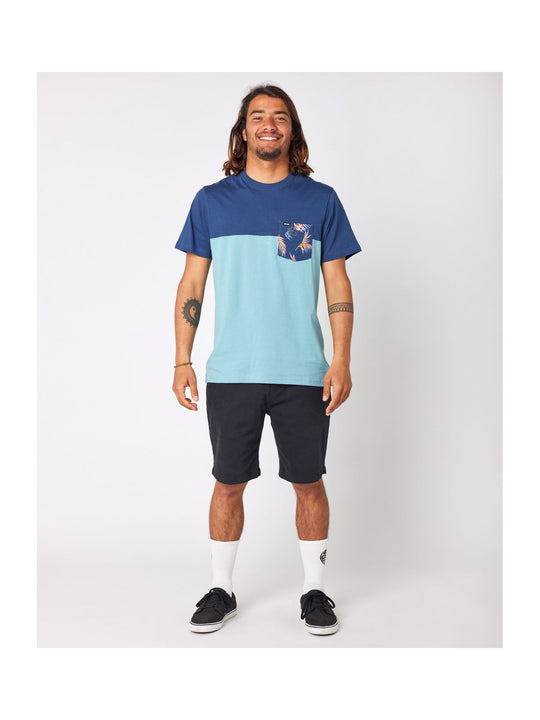 Koszulka RIP CURL Inda Pocket Tee niebieski - Adventure Sports
