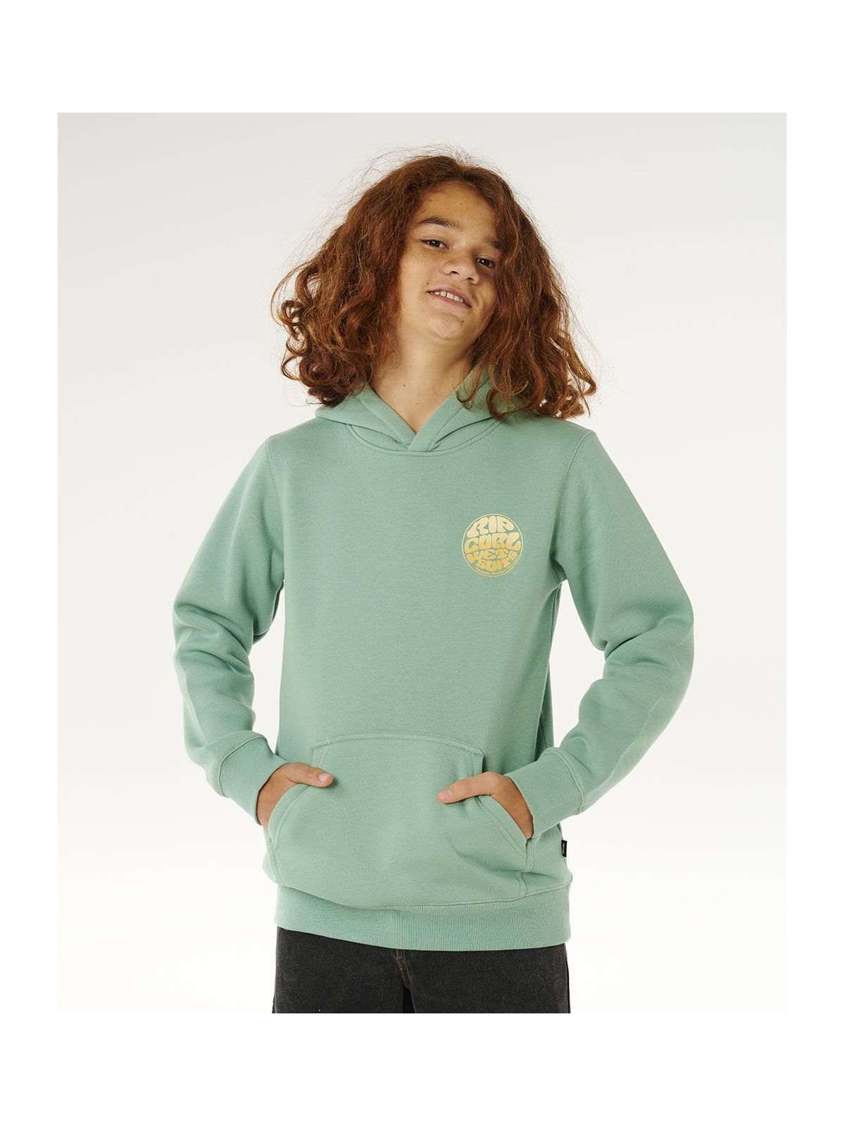 Bluza dziecięca RIP CURL Wetsuit Icon Hood-Kid zielona