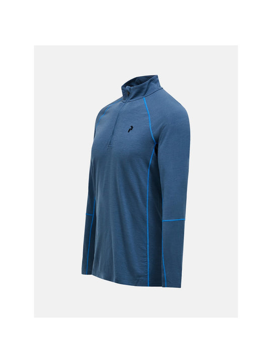 Koszulka Termiczna PEAK PERFORMANCE Magic Half Zip Wool-blend Baselayer Men niebieski
