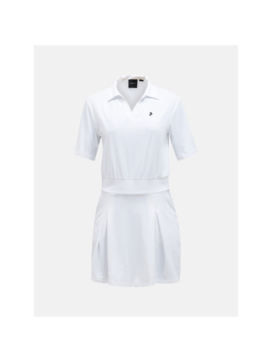 Sukienka PEAK PERFORMANCE W Pleated Dress biały - Adventure Sports
