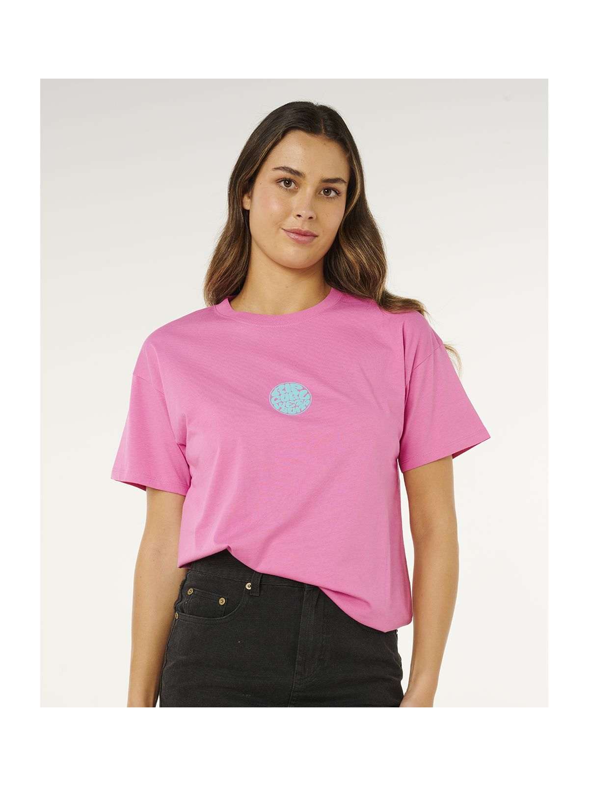 Koszulka damska RIP CURL Icons Of Surf Relaxed Tee różowa