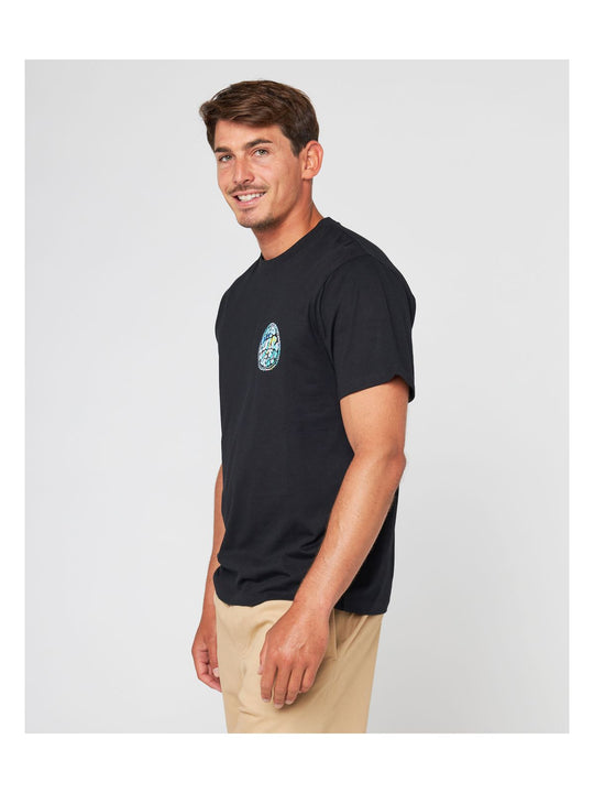 Koszulka RIP CURL Ripcurl X Ba Bapt Wetty Tee czarny - Adventure Sports

