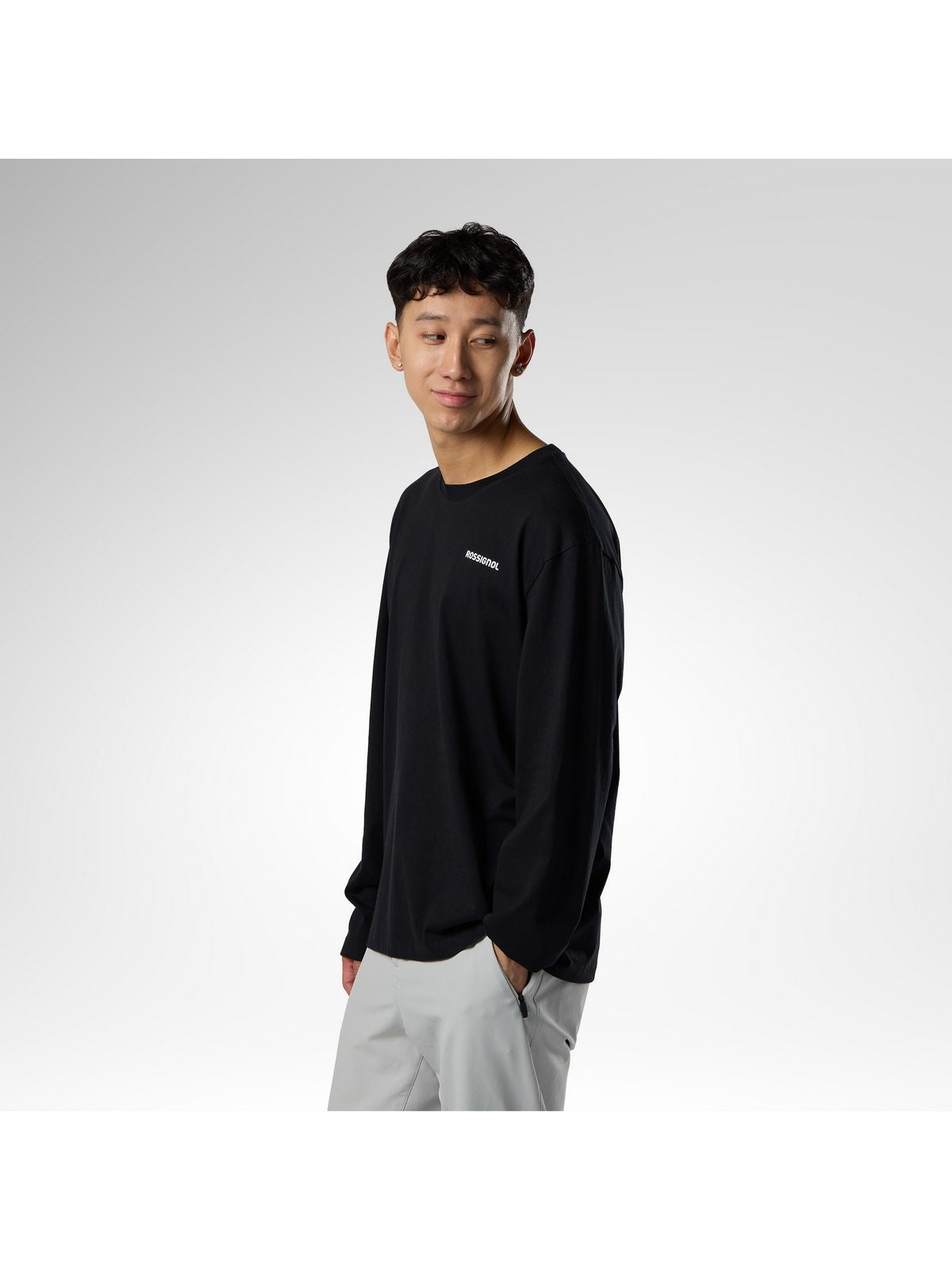 Koszulka męska ROSSIGNOL M Long Sleeve Tee czarna