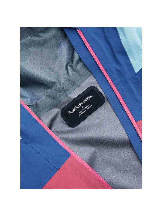 Kurtka narciarska damska PEAK PERFORMANCE Vislight GORE-TEX C-Knit 3L Shell Jacket niebieska
