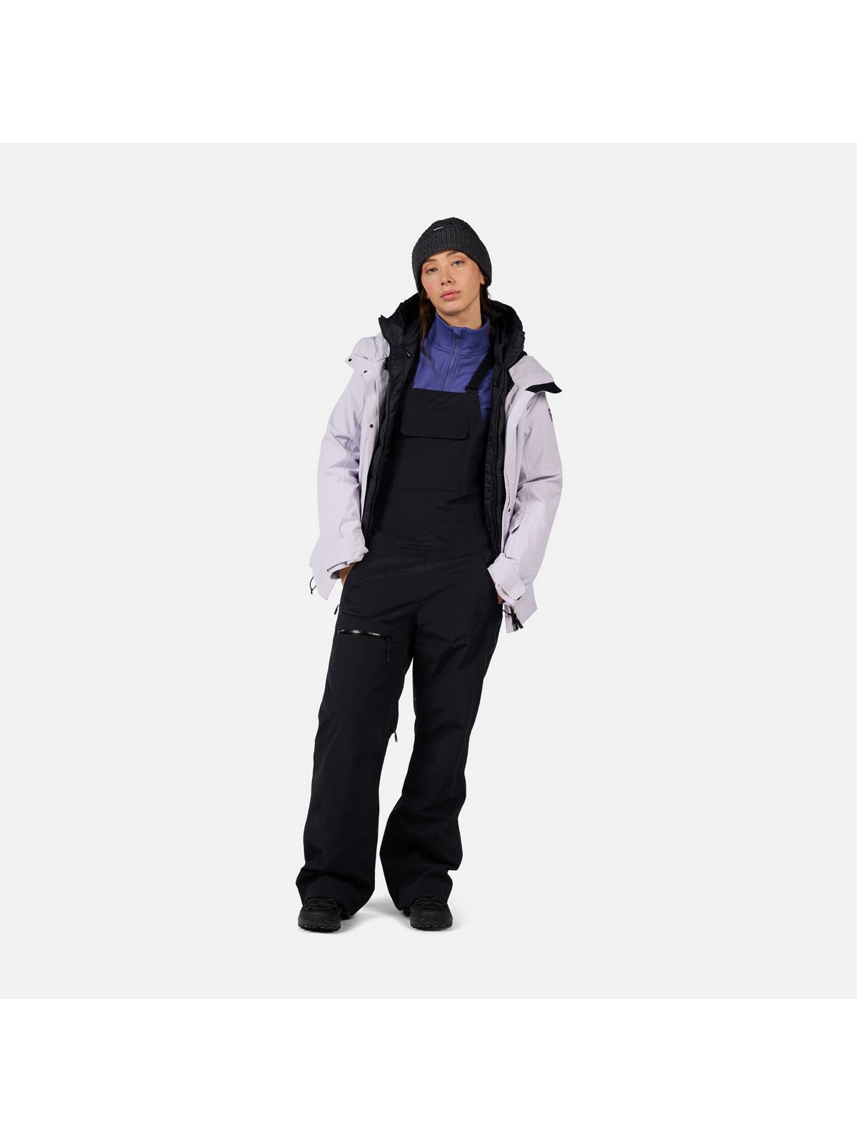 Spodnie narciarskie damskie ROSSIGNOL W Outerlimits Insulated Bib czarne
