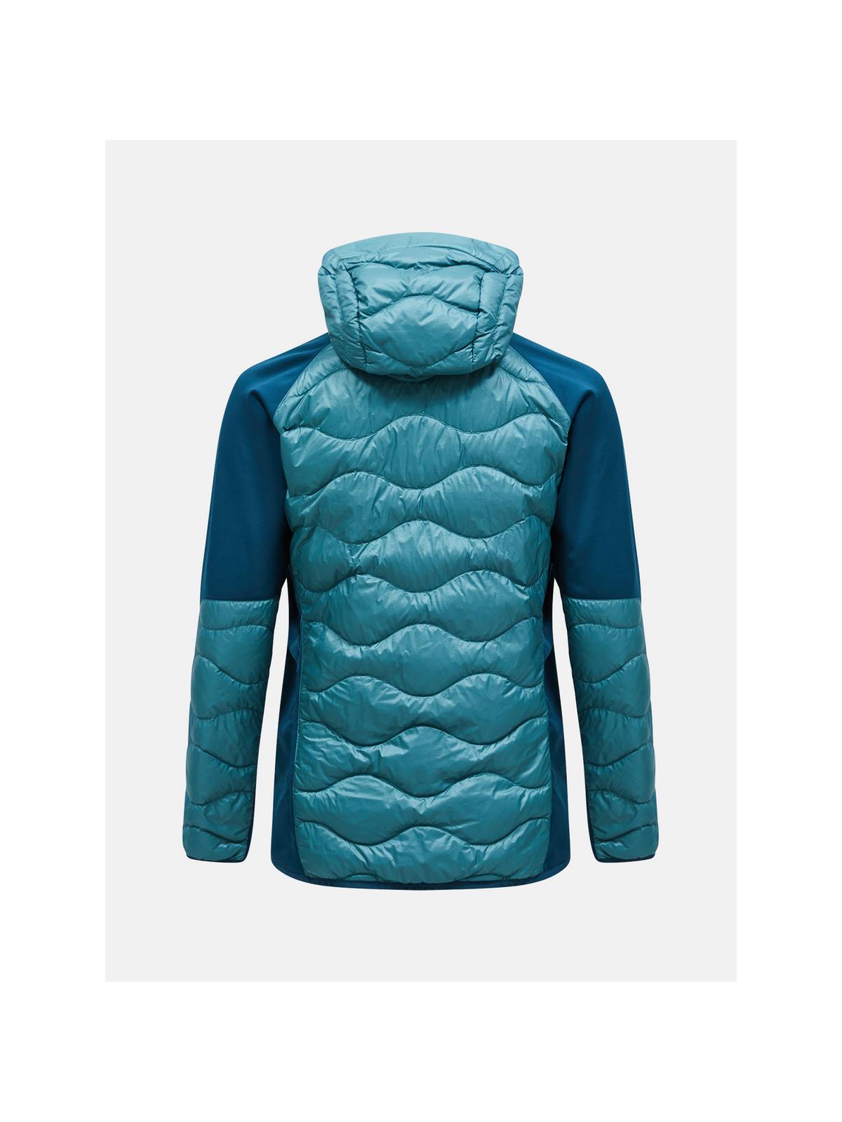 Kurtka puchowa męska Peak Performance M Helium Down Hybrid Hood zielony - narciarska - Adventure Sports