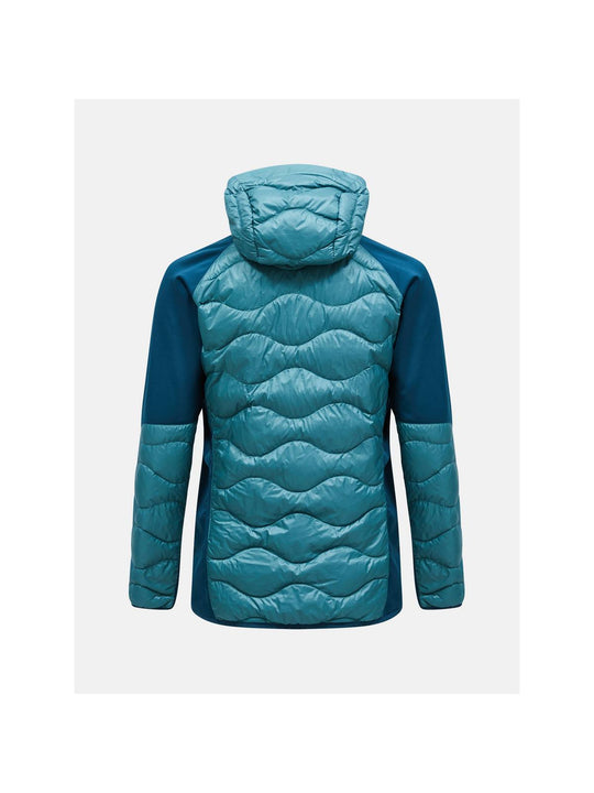 Kurtka puchowa męska Peak Performance M Helium Down Hybrid Hood zielony - narciarska - Adventure Sports
