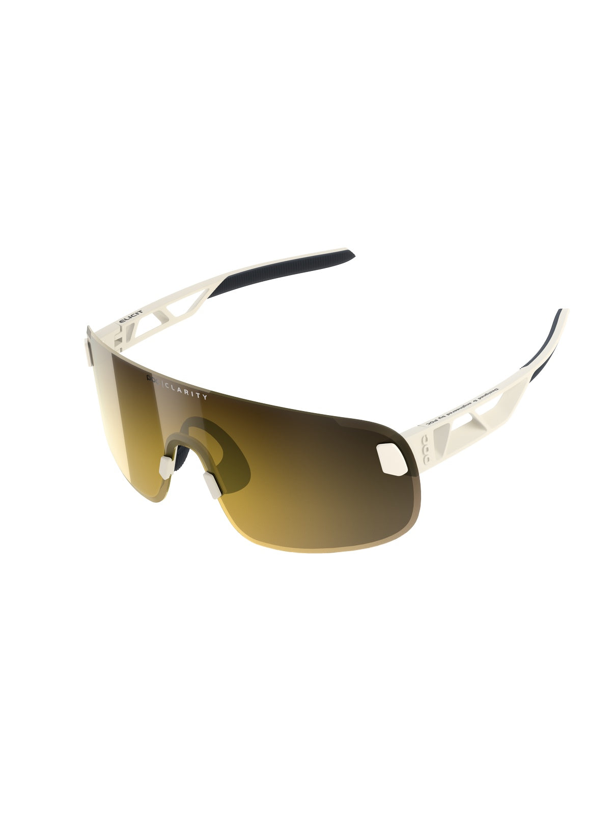 Okulary rowerowe POC Elicit off white - Clarity Road/Partly Sunny Gold