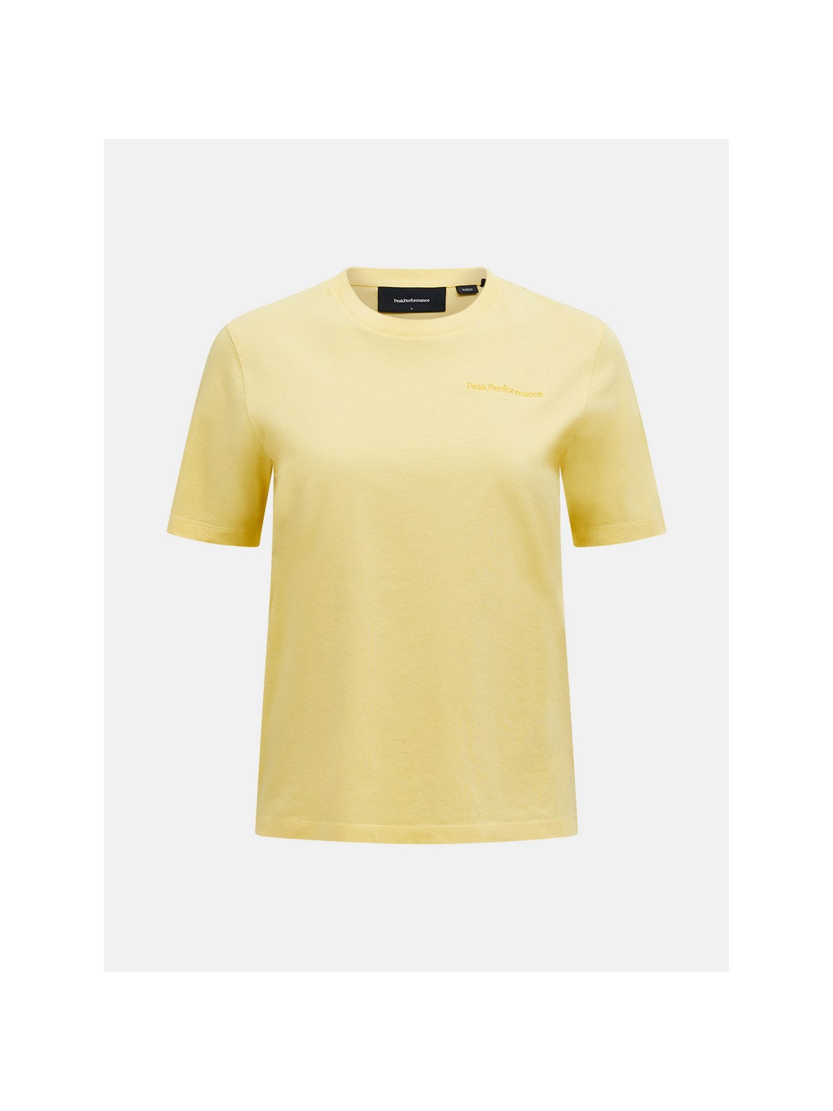 Koszulka PEAK PERFORMANCE Original Small Logo Tee Women żółty - Adventure Sports