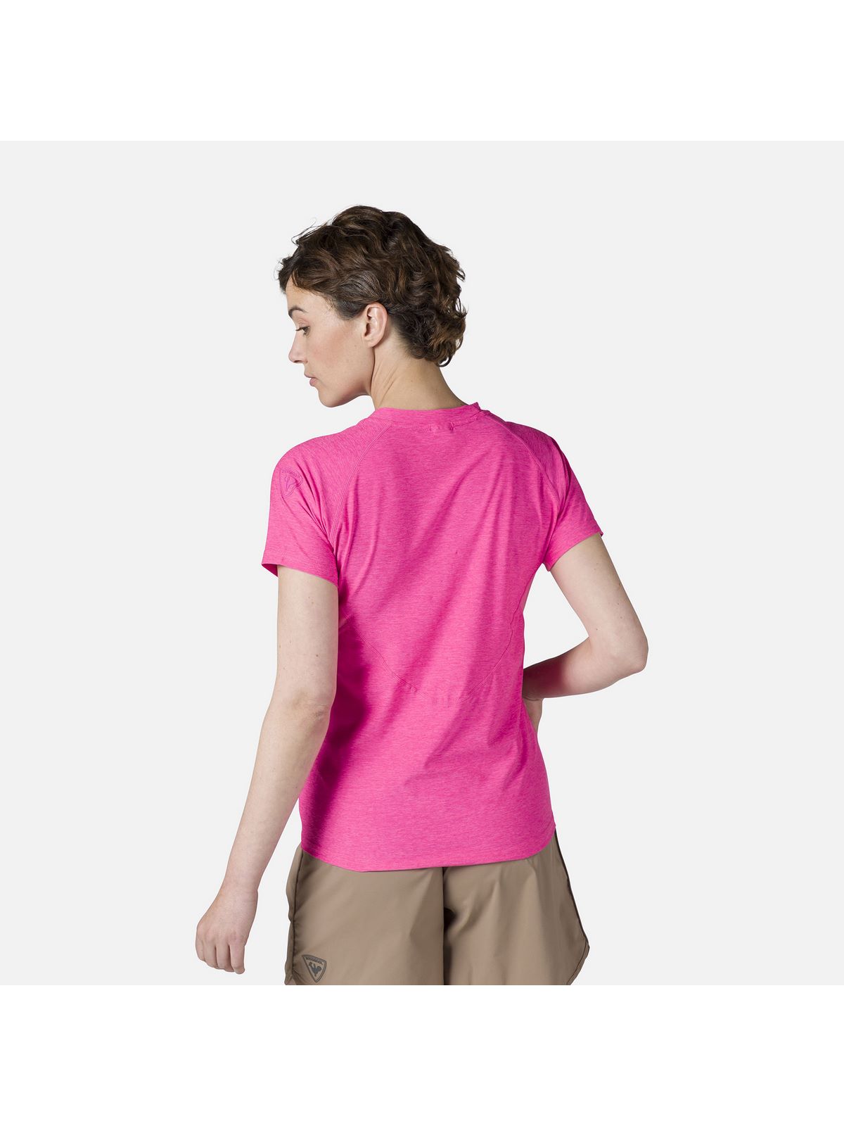 Koszulka Rossignol W Melange Ss Tee różowy - Adventure Sports