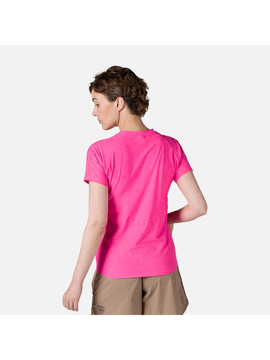 Koszulka Rossignol W Melange Ss Tee różowy - Adventure Sports
