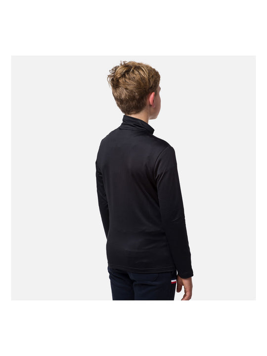 Koszulka teroaktywna chłopięca Boy Rossignol 1/2 Warm Stretch Layer czarny - Bluza - Adventure Sports
