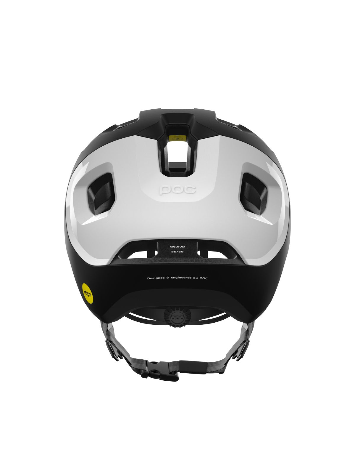 Kask rowerowy POC Axion Race Mips czarno biały - Adventure Sports