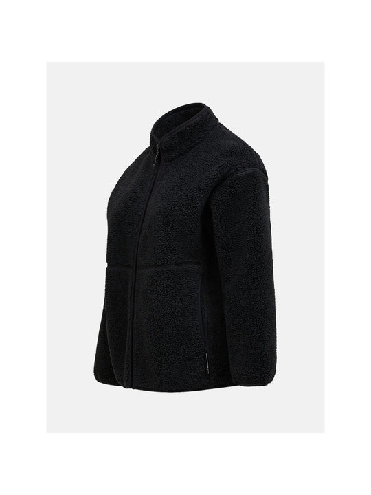 Bluza damska PEAK PERFORMANCE Solid Heavy Pile Jacket czarna
