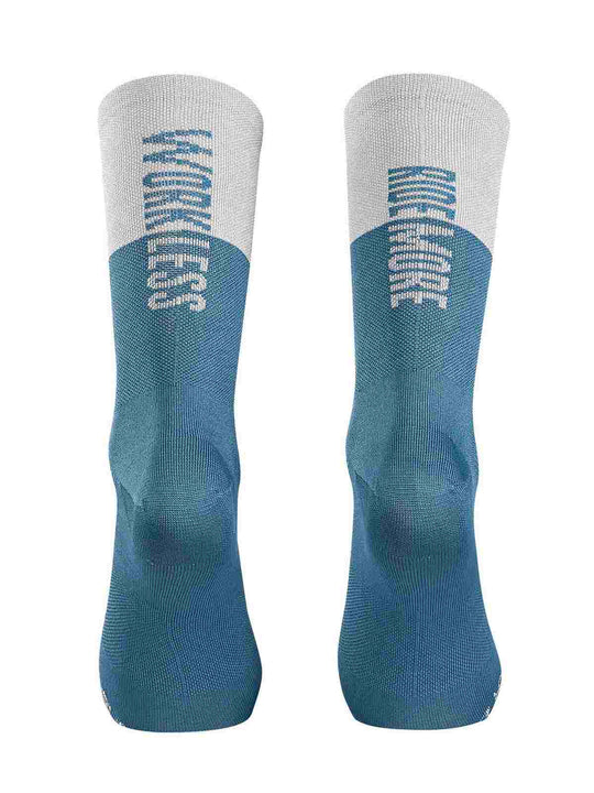 Skarpety rowerowe NORTHWAVE Work Less Ride More Sock niebieski/jasny szary - Adventure Sports
