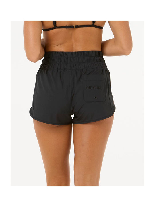 Szorty kąpielowe damskie RIP CURL High Waist Retro Volley 3" czarne
